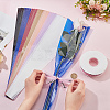 210Pcs 7 Colors Plastic Flower Bouquets Wrapping Packaging AJEW-CP0005-28-3