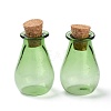 Glass Cork Bottles Ornament AJEW-O032-02C-1