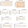Natural Wood Cabochons WOOD-NB0001-57-5