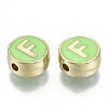 Alloy Enamel Beads X-ENAM-S122-028F-NR-2