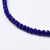 Faceted Rondelle Glass Beaded Necklaces NJEW-JN02568-02-2