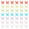 70Pcs 7 Colors Transparent Acrylic Beads OACR-TA0003-44-1