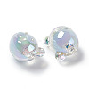 UV Plating Rainbow Iridescent Acrylic Beads X1-OACR-H015-11A-2