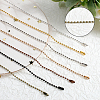 28Pcs 7 Colors Iron Ball Chain Necklace Making MAK-SP0001-07-6