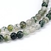 Natural Moss Agate Round Bead Strands G-J303-07-10mm-3