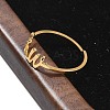 304 Stainless Steel Cuff Rings for Women RJEW-D285-01G-W-5