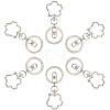 18Pcs Alloy Keychain Clasps KEYC-SC0001-72P-6