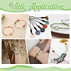 80Pcs 4 Colors Transparent Glass Beads GLAA-HY0001-58-5