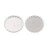 Non-Tarnish 316 Surgical Stainless Steel Cabochon Tray Settings X-STAS-I187-01D-P-2