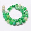 Natural Striped Agate/Banded Agate Bead Strands G-G962-10mm-02-2