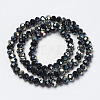 Electroplate Glass Beads Strands EGLA-A034-T2mm-K06-2