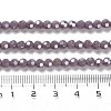 Electroplate Opaque Glass Beads Strands LS-EGLA-A035-P4mm-A11-4