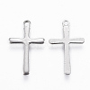 201 Stainless Steel Tiny Cross Charms STAS-L197-36P-2