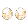 Natural Cowrie Shell Beads Earrings for Girl Women EJEW-JE04644-02-1