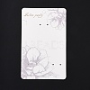 Rectangle Flower Earring Display Cards CDIS-P007-B01-2