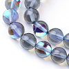 Synthetic Moonstone Beads Strands X-G-R375-6mm-B03-1