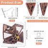 12Pcs 6 Style Eco-Friendly Cowhide Leather Pendants FIND-OC0001-92-2