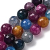 Natural Dragon Veins Agate(Dyed & Heated) Beads Strands G-K390-A11-01-2