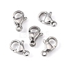 304 Stainless Steel Lobster Claw Clasps STAS-M262-01-9mm-2