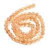 Natural Citrine Beads Strands G-S150-09-6mm-2