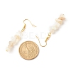 Natural White Moonstone Chip Beaded Dangle Earrings EJEW-JE04788-06-4