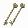 Tibetan Style Alloy Skeleton Key Big Pendants X-TIBEP-Q040-031AB-NR-1