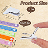 5Pcs 5 Colors Polyester Clothes Organizer Elastic Bands FIND-CN0001-67A-2