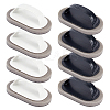 8 Pcs 2 Colors Portable Emery Sponge Pot Dish Brush AJEW-OC0002-10-1