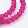 Baking Paint Transparent Glass Bead Strands GLAA-S031-6mm-39-3