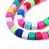 Handmade Polymer Clay Beads Strands CLAY-T020-09-3