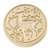 Christmas Series Wax Seal Brass Stamp Head AJEW-M037-01G-16-2