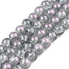 Translucent Crackle Glass Beads Strands CCG-T003-01L-1