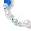 ABS Plastic Imitation Pearl Beads Stretch Bracelet BJEW-JB09742-01-4