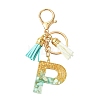 Transparent Epoxy Resin Pendant Keychains KEYC-FS00022-16-1