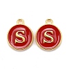 Golden Plated Alloy Enamel Charms LS-ENAM-S118-03S-1