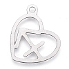 Non-Tarnish 304 Stainless Steel Pendants LS-STAS-M228-A01-07P-2