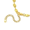 Brass Coffee Bean Chain Necklace for Women NJEW-JN04910-5