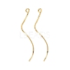 Brass Earring Findings KK-A274-17F-G-1
