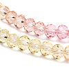 Transparent Painted Glass Beads Strands DGLA-A034-T6mm-A09-4