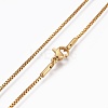 304 Stainless Steel Box Chain Necklaces NJEW-F248-05A-G-2