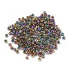 Electroplated Glass Beads GLAA-Q120-02A-2