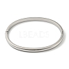 Non-Tarnish 304 Stainless Steel Smooth Hinged Bangles BJEW-Q772-01P-2