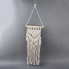 Cotton Cord Macrame Woven Wall Hanging HJEW-C010-17-2