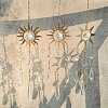 4Pcs 4 Styles Sun Metal Hanging Ornaments HJEW-CJ0001-21-6
