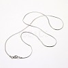 Tarnish Resistant Trendy Men's 304 Stainless Steel Herringbone Chain Necklaces NJEW-M074-B-03-2