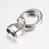 Non-Tarnish 316 Surgical Stainless Steel Hook Clasps STAS-K157-13P-2
