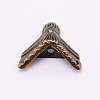 Zinc Alloy Box Corner Protectors PALLOY-WH0070-91AB-4