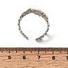 304 Stainless Steel Open Cuff Rings for Women RJEW-K316-01GP-5