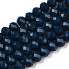 Opaque Solid Color Glass Beads Strands EGLA-A034-P2mm-D16-1