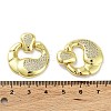 Brass with Cubic Zirconia Pendants KK-K353-06G-3
